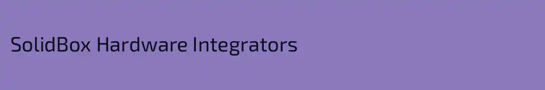SolidBox Hardware Integrators